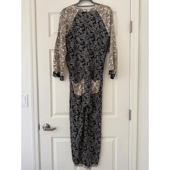 Free People Sheila Jumpsuit Floral Printed Long Sleeve Romper Sz small - Picture 3 of 5